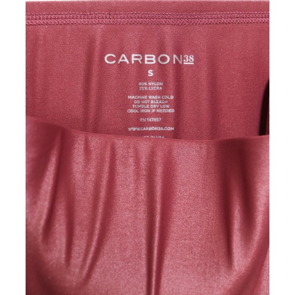 Carbon38 High Rise 7/8 Legging Liquid Metallic Takara Shine Glossy Rose Pink S - Picture 3 of 7